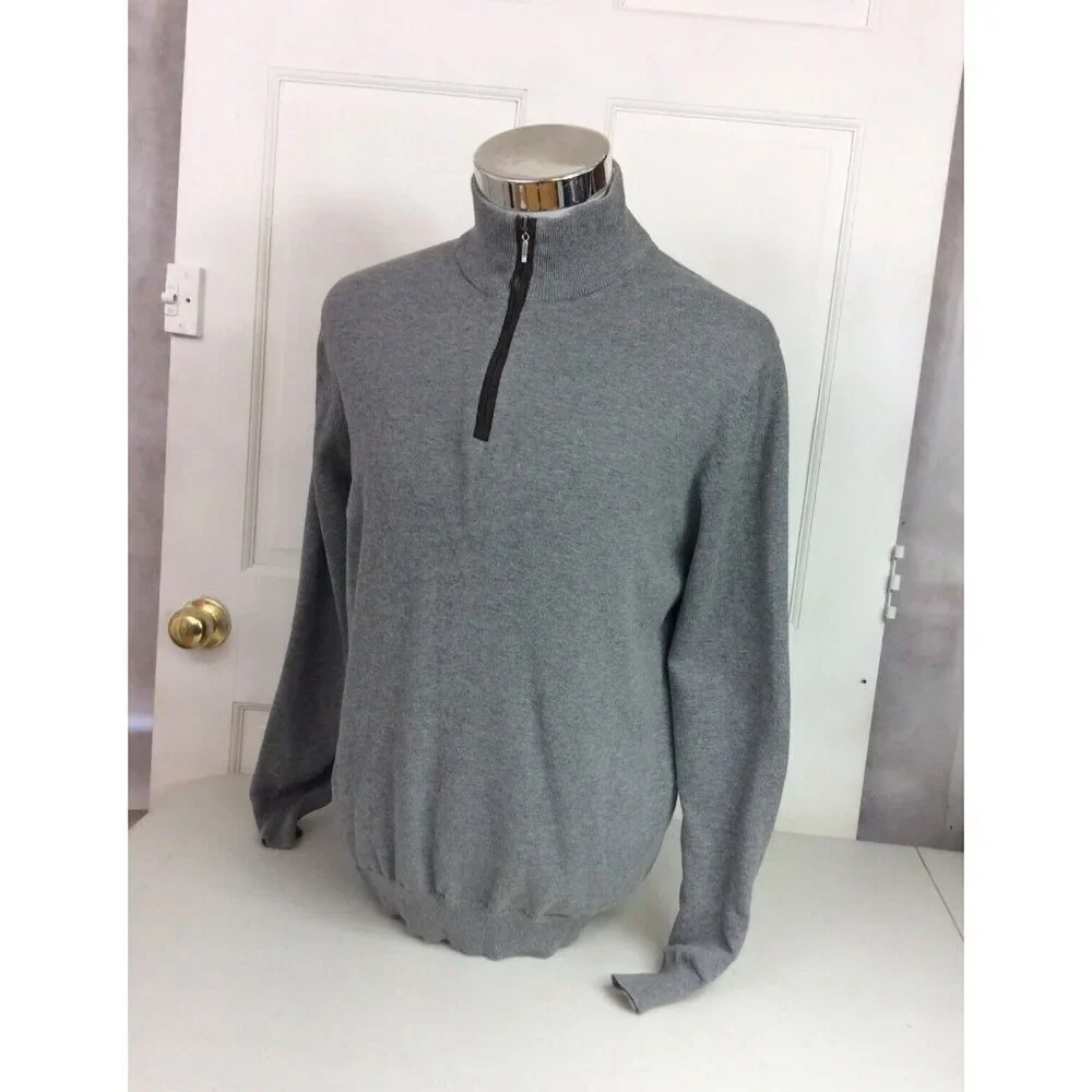Wilkins Brothers Sweater 1/2 Zip Mens Large - Picture 3 of 8